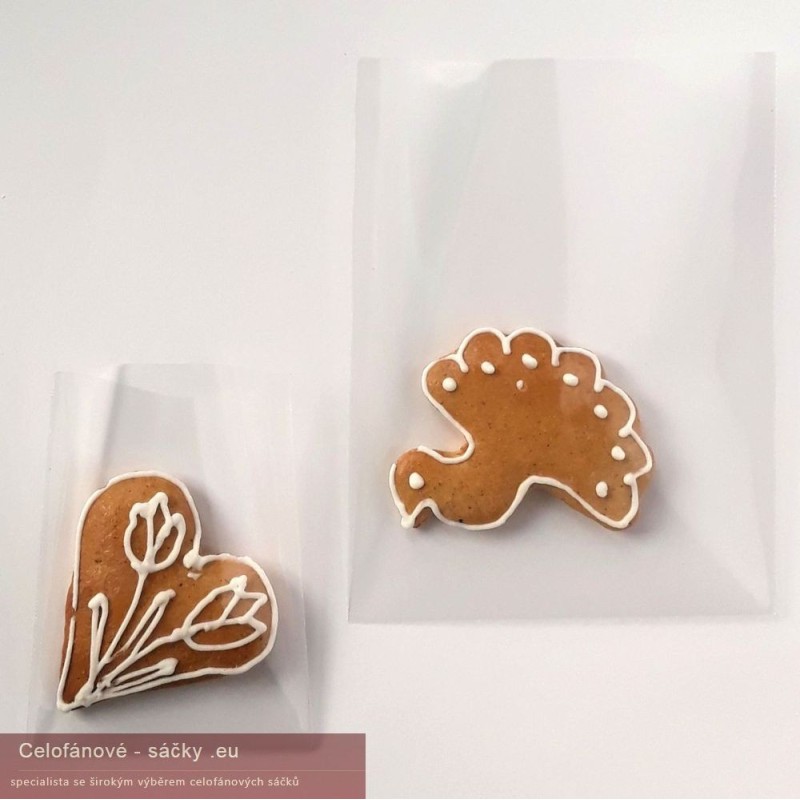 PP Celofánový sáček plochý, průhledný, balení 100ks