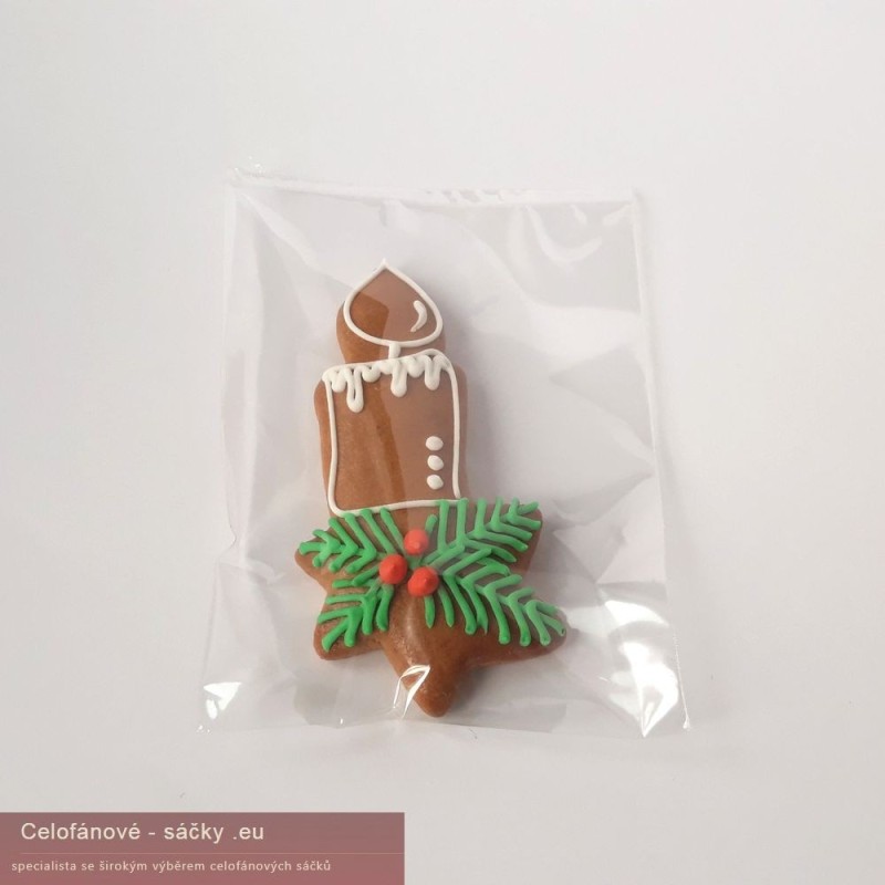 PP Celofánový sáček plochý, průhledný, balení 100ks